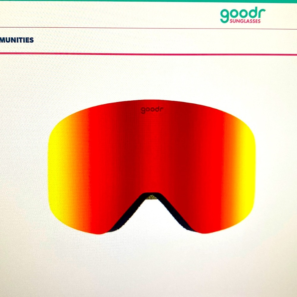 NWT Unisex Goodr Ski goggles with Magnetic interchangeable lenses. Never worn!